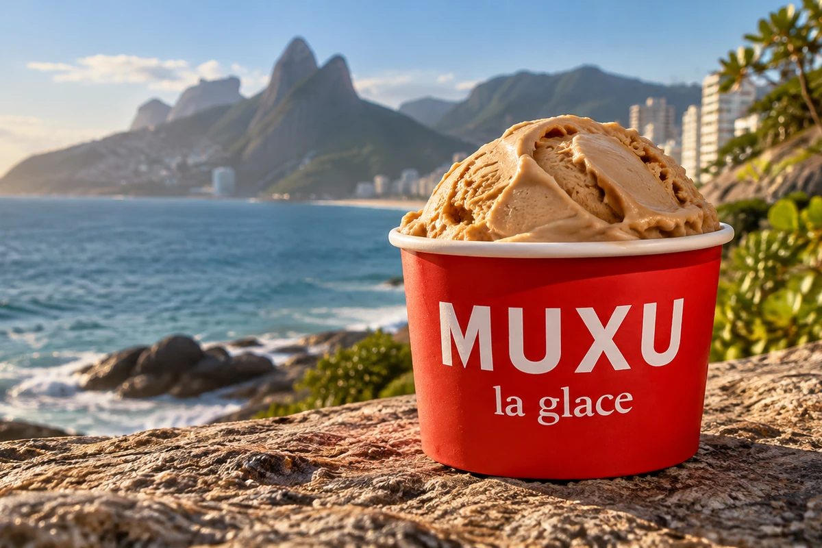 Universo visual de produto MUXU La Glace